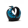 Blue 'Swans in Love' Vase (Peru)