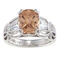 Tacori IV Cubic Zirconia Epiphany Emerald Cushion Cut Ring