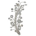 Tacori Bridal Evening Sterling Silver White Topaz, and Crystal Hair Clip