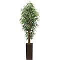 Laura Ashley 7-foot High End Realistic Silk Bamboo Tree with Planter