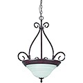 Rubbed Bronze 3-Light Bowl Pendant Light Fixture