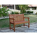 Henley 2-Seater Eucalyptus Wood Outdoor Bench