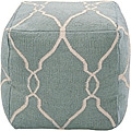 Decorative Arabesque Blue Pouf