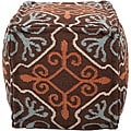 Decorative Antique Brown Pouf