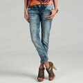 Blues Society Junior's Light Wash Cropped Jeans