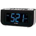 Jensen JCR-300 AM/FM Talking Dual Alarm Clock Radio with Voice Recognition