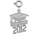 Sterling Silver 2012 Graduation Charm
