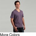 Nuco Men's V-neck Solid Slub Tee