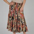 Grace Elements Women's Floral Paisley Cotton Skirt