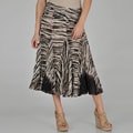 Grace Elements Women's Cotton Etched Animal Skirt