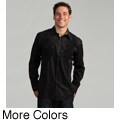Roar Men's Striped Embroidered Woven Shirt