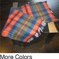 Oversized Rainbow Plaid Throw