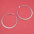 Handcrafted Alpaca Silver 'Open Round' Hoops (Mexico)