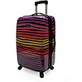 Nicole Miller 'Ombre Zebra' 24-inch Hardside Spinner Upright