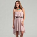 As U Wish Junior's Belted Lace Dress