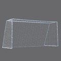 TNT Nine-foot White Soccer Pro Goal with Polyethylene Mesh Net