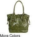 Valencia Glazed Crocodile Tote Handbag