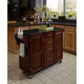 Cherry Finish Black Granite Top Create-a-Cart