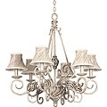 6-light Swirl Shade Iron Chandelier