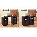 Cappuccino 4-drawer Extendable Office Desk