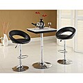 Striking Glassy Adjustable Bar Table