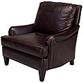 Henri Brown Leather Club Chair