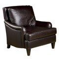 Henri Leather Chair in Dark Brown