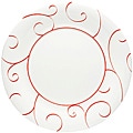 Red Vanilla Panache Rouge Dinner Plates (Set of 6)