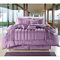 Purple 8-piece Oversized Comforter Set