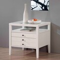 Aristo Gloss White End Table