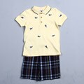 Good Lad Toddler Boy's Helicopter Polo Shirt and Shorts Set