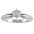 14k Gold 1/2ct TDW Certified Diamond Solitaire Engagement Ring