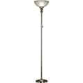 Andover 72-inch Brushed Steel Torchiere