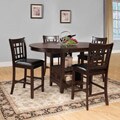 Banbury Warm Cherry Mission 5-piece Counter Height Set
