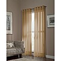 Melrose Shimmer Sheer Grommet 63-inch Curtain Panel (Set of 2)