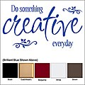 Vinyl Letter Decor 8-inch 'Do Something Creative Everyday' Vinyl Wall Decal
