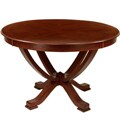 Primrose Brown Cherry Finish Round Dining Table