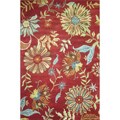 Hand-tufted Antoinette Red Wool Rug (9'3 x 13')