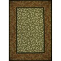 Tufted Sisal Printed Sage/Rust Indoor/Outdoor Area Rug (5' x 7')