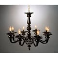 Odetta Black Glass Chandelier