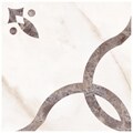 SomerTile 19.75x19.75-in Calcutta Luxe White Porcelain Floor and Wall Tiles (Case of 4)