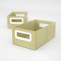 Flow Wall Decor Small Collapsible Storage Olive Bins (Set of 2)