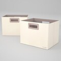 Flow Wall Decor Jumbo Collapsible Cream Storage Bins (Set of 2)