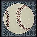 Tufted Baseball Rug (3' x 3')
