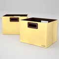 Flow Wall Decor Jumbo Collapsible Beige Storage Bins (Set of 2)