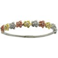 18k Gold Overlay Children's Cubic Zirconia Bracelet
