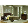 Home Styles Paris Mahogany Queen/Full Headboard Night Stand and Chest