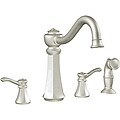 Moen 7068CSL Vestige Two-Handle Classic Stainless High Arc Kitchen Faucet