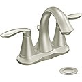 Moen 6410BN EVA Two-Handle Bathroom Faucet Brushed Nickel