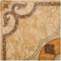 SomerTile 17.625x17.625-in Cairo Ceramic Floor and Wall Tiles (Case of 8)